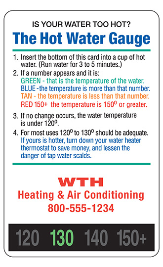 Hot Water Gauge Temperature Indicator